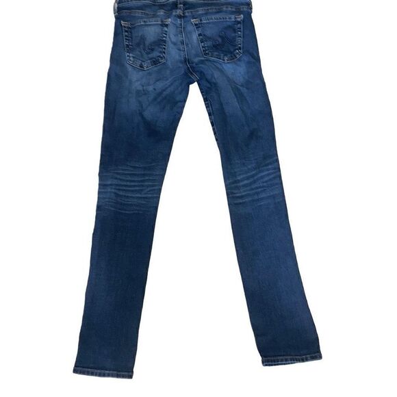AG Adriano Goldschmied The Stilt Cigarette Leg Medium Wash Denim Jeans sz 27R - Picture 3 of 8